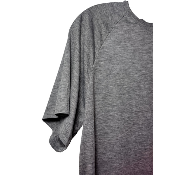 Modiv Womens Crew neck Raglan Sleeve Short Sleeve Basic Tshirt Gray Size Large - Picture 11 of 13